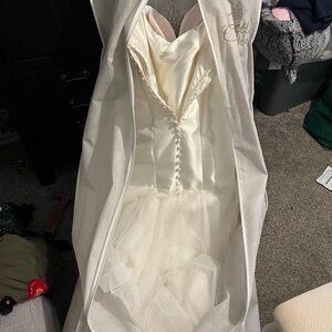 wedding dress - worn once, altered